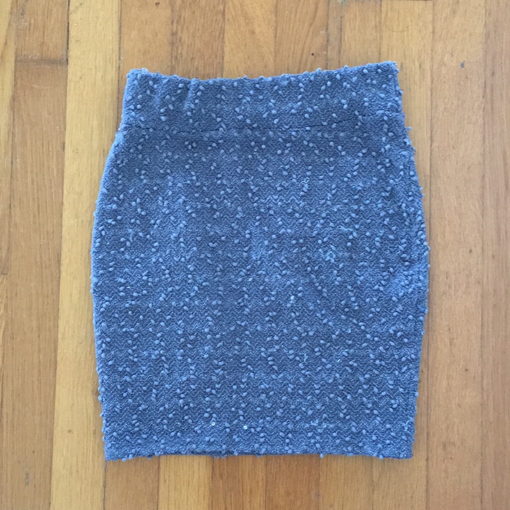 Gray Mini Skirt